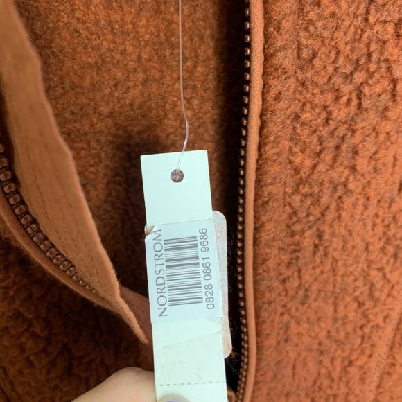 Madewell Polartec Fleece Quarter Zip Hoodie Jacket - Picture 5 of 11